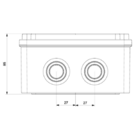 RAZVODNA KUTIJA OG 150x190x80mm ABS SIVA EP320325 Eraplast