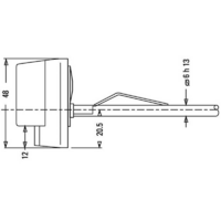 TERMOSTAT ŠTAPNI ZAMENA ZA DT-127 (za Tiki bojlere) sa opruznim drzacem TUS198 Cotherm