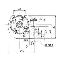 VENTILATOR za TA pec DESNI - compact (Magnohrom, AEG, Elind)