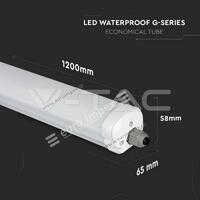 LED VODONEPROPUSNA SVETILJKA 36W 6000K 120cm 2880lm IP65 DIHTOVANA VT6284 V-TAC