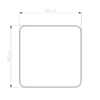 RAZVODNA KUTIJA OG 85x85x40mm ABS EP320300 Eraplast