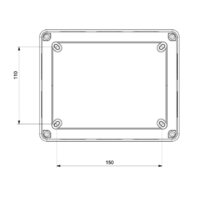 RAZVODNA KUTIJA OG 150x190x80mm ABS SIVA EP320325 Eraplast