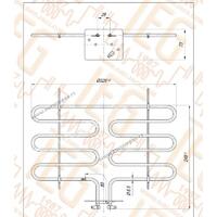 GREJAC ZA TURSKI ROŠTILJ 2kW ŠIRA PLOCICA IEGRO001